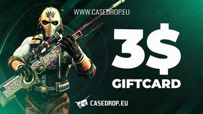 Carta regalo Casedrop.eu 3 USD P-Card CD Key