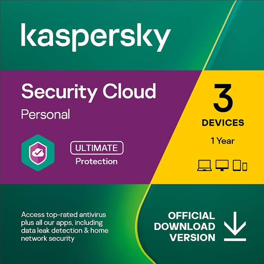 Kaspersky Security Cloud Personal (1 anno / 3 dispositivi)