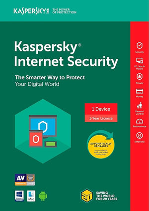 Chiave Kaspersky Internet Security 2024 (1 anno / 1 dispositivo)