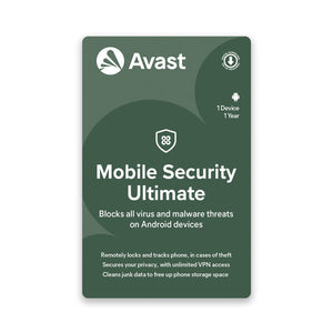 Chiave Avast Ultimate Mobile Security Premium per Android 2024 (1 anno/1 dispositivo)