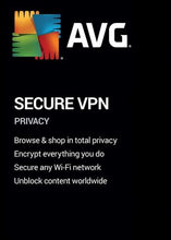 Chiave AVG Secure VPN (1 anno / PC illimitati) CD Key