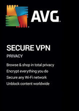 Chiave AVG Secure VPN (1 anno / 10 dispositivi)