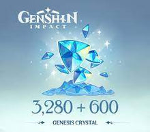 Impatto Genshin - 3.280 + 600 Cristalli della Genesi Voucher Reidos