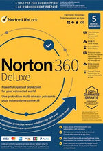 Norton 360 Deluxe EU Key (1 anno / 5 dispositivi)