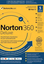 Norton 360 Deluxe US Key (1 anno / 5 dispositivi) + 50 GB di archiviazione cloud