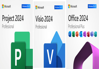 Office 2024 PP + Project Pro 2024 + Visio Pro 2024 Key Bundle