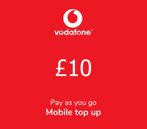 Ricarica mobile Vodafone da 10 sterline nel Regno Unito