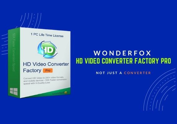 Wonderfox: HD Video Converter Factory Pro Licenza software globale a vita EN/FR/JA/ZH/ES CD Key
